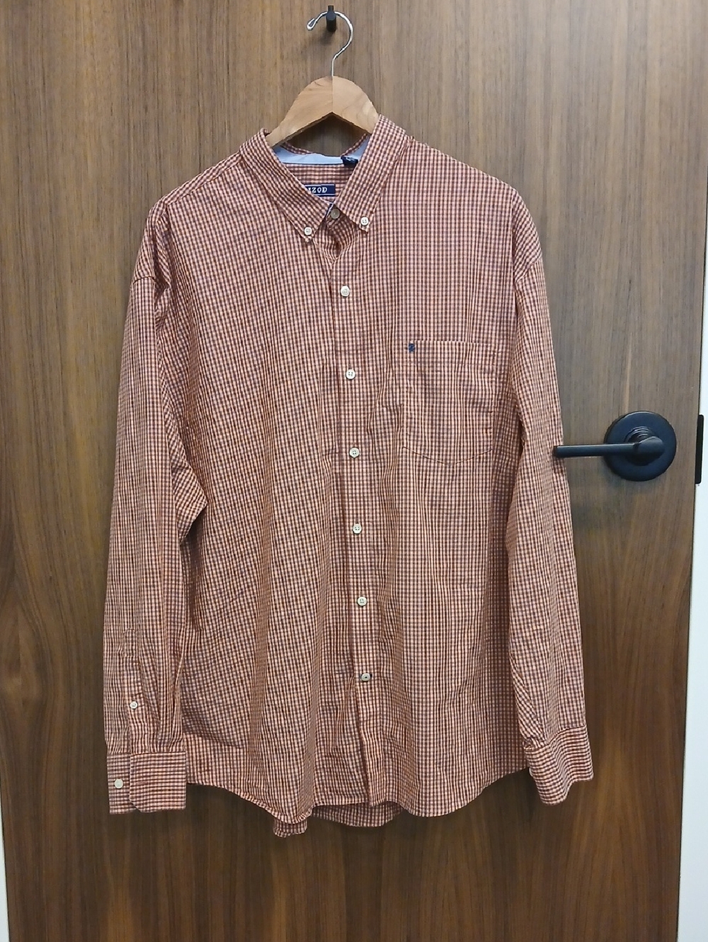IZOD "No-Iron" Checkerd Shirt SZ XXL